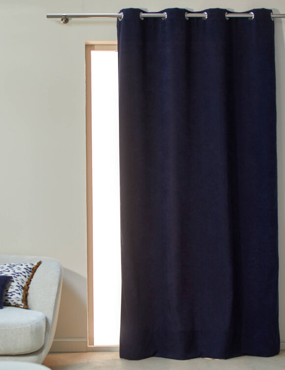 Rideau velours côtelé (marine) Rideau velours côtelé (marine)